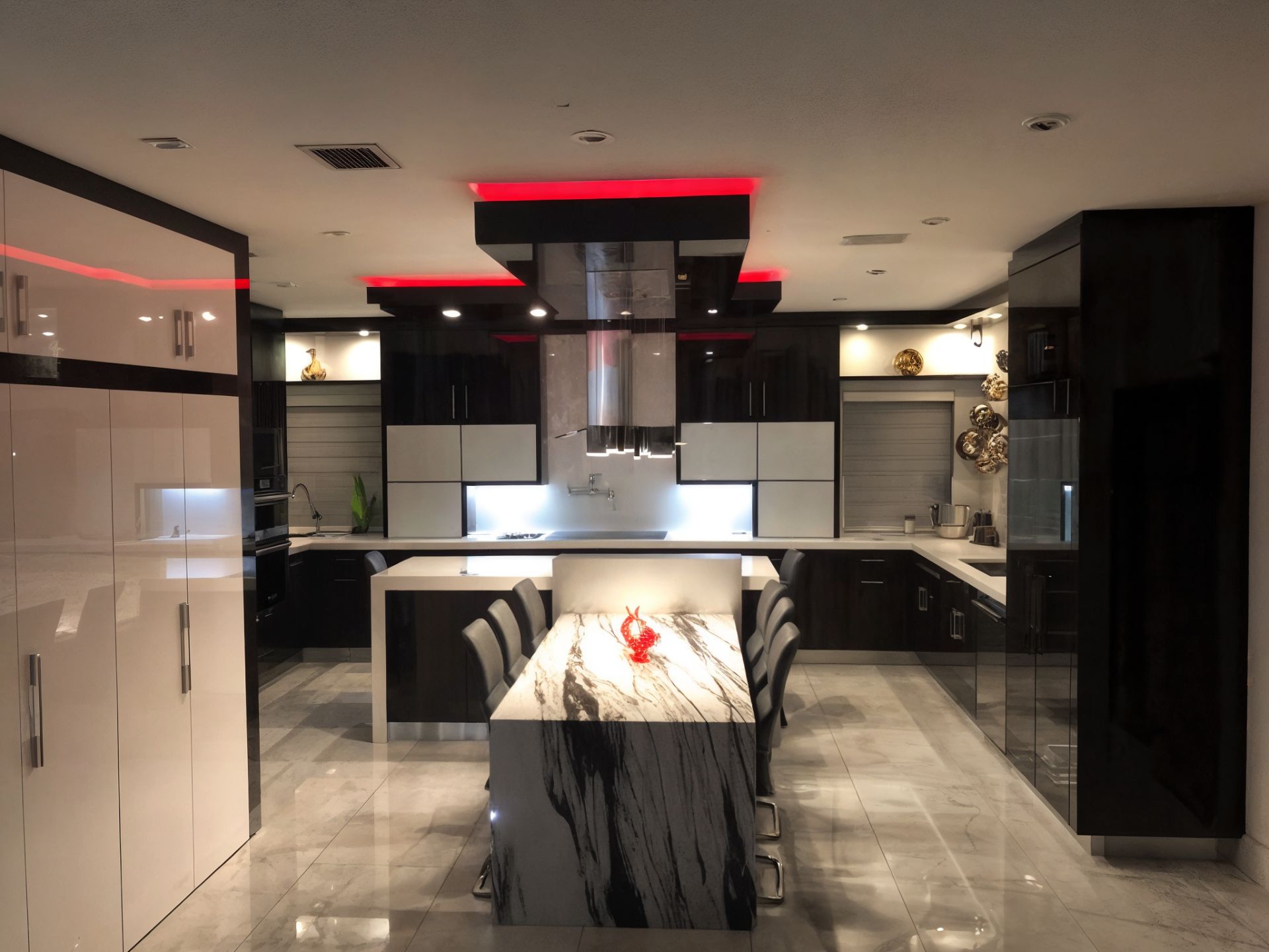 Atrium Modern Contemporary glossy black