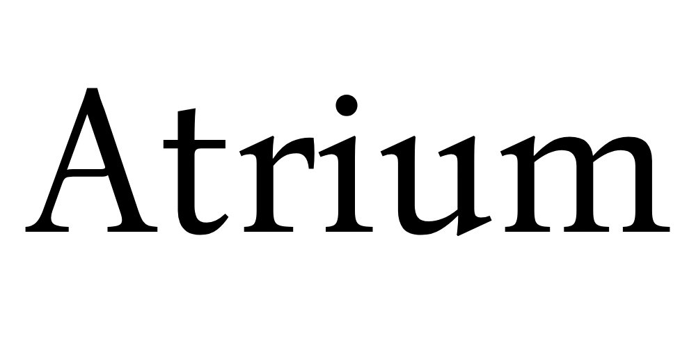 Logo Atrium Black